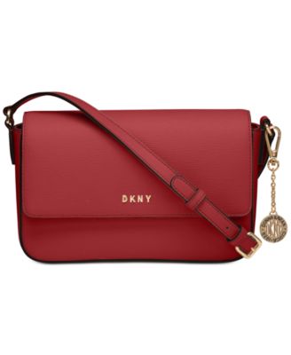 DKNY Bryant Medium Leather Flap Crossbody (BLACK), (RED), (WHITE) – CB Shop  USA