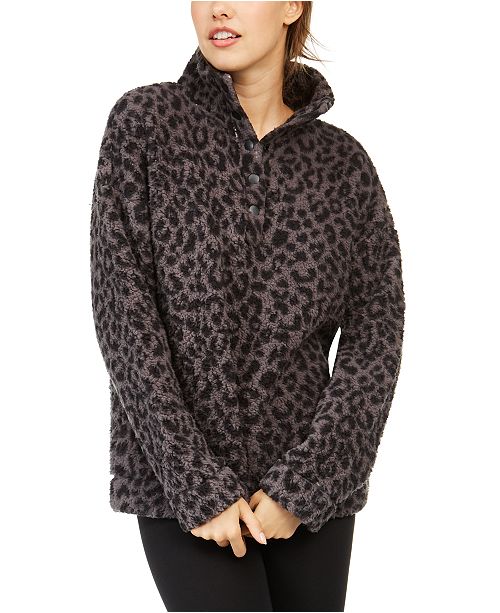 Jenni Faux Sherpa Cozy Pullover, Created for Macy's