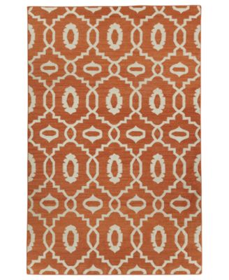 Capel - Area Rug, Genevieve Gorder Moor Flatweave 3628-875 Saffron 8' x 11'