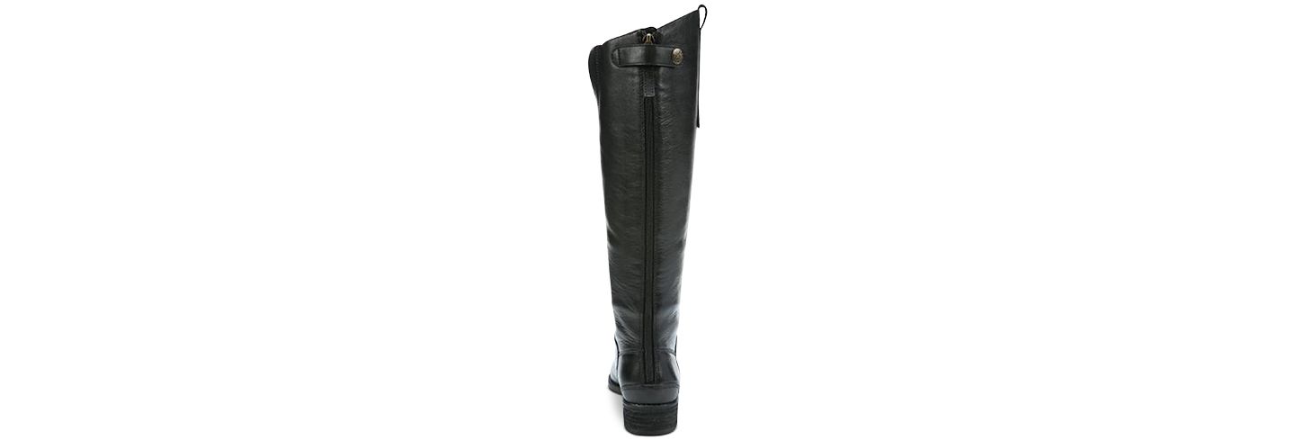 Женские ботинки Sam Edelman Penny Knee-High Riding Boots, Regular & Wide Calf, цвет: Чёрный кожаный — фото 3