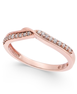 image of Diamond Twist Band (1/6 ct. t.w.) in 14k Rose Gold