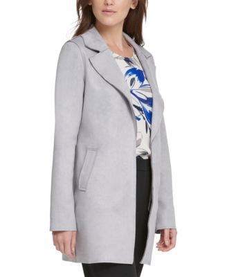 DKNY - Faux-Suede Topper Jacket