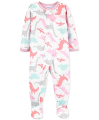 Carter s Baby Girls Footed Dinosaur Pajamas Macy s