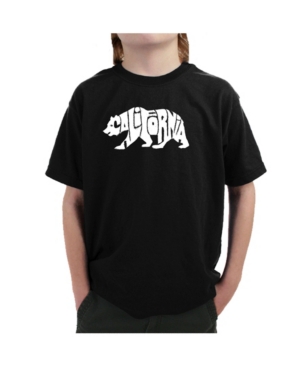 La Pop Art Boy's Word Art T-Shirt - California Bear