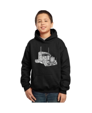 La Pop Art Boy's Word Art Hoodies - Keep On Truckin'