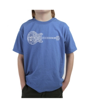 La Pop Art Boy's Word Art T-Shirt - Blues Legends