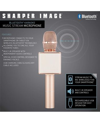 Sharper Image Musical Microphone Bluetooth Broadcaster Macy s