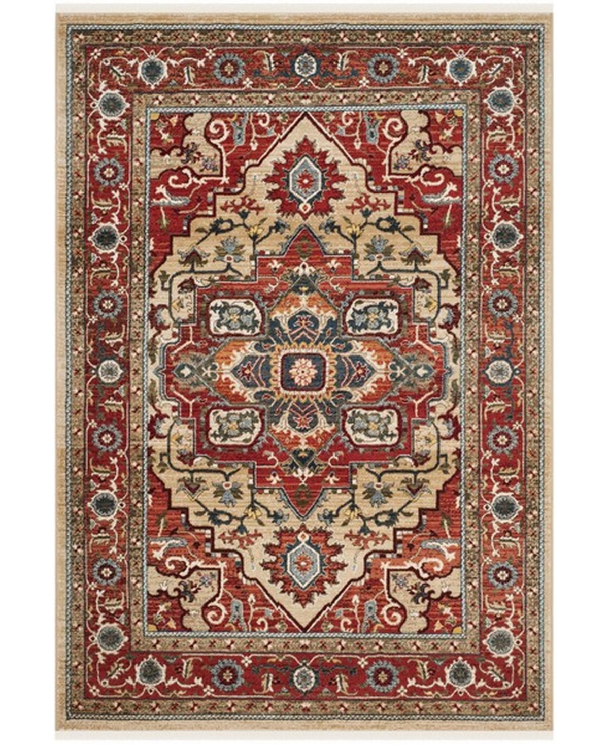 Lauren Ralph Lauren Quentin LRL1298C Red and Beige 8' X 10' Area Rug - Red