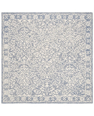 Lauren Ralph Lauren Olivier LRL6935M Blue and Ivory 5' X 5' Square Area Rug & Reviews - Rugs - Macy's