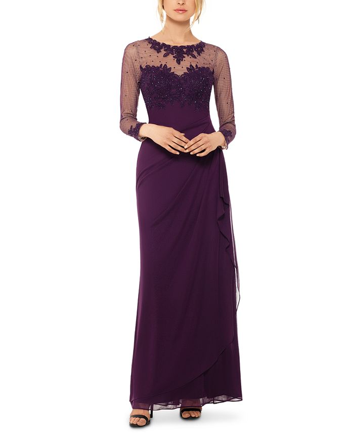 XSCAPE Embellished Gown & Reviews - Dresses - Women - Macy's