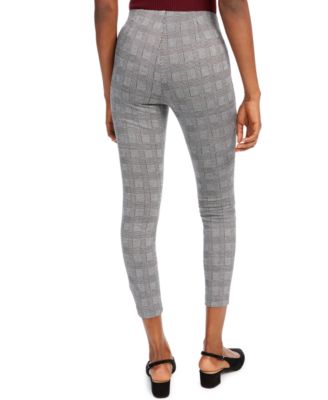 Maison Jules Plaid Pull-On Slim Fit Pants, Created for Macy's
