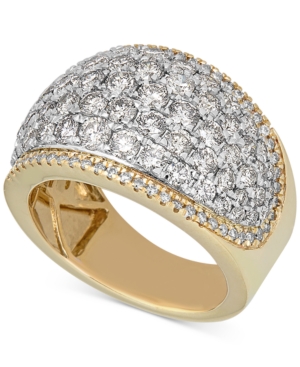 image of Diamond Pave Band (3 ct. t.w.) in 14k Gold & 14k White Gold