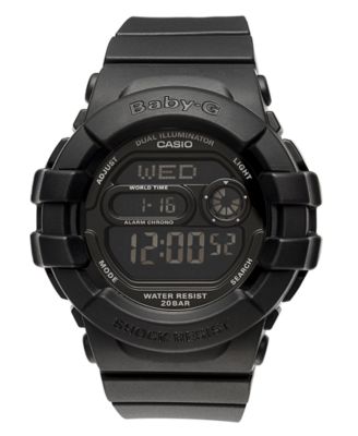 G-Shock Watch, Women's Digital Black Resin Strap 42x46mm