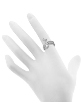 Snake Coil Ring in Silver-Plate