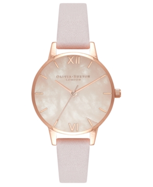image of Olivia Burton Women-s Blossom Leather Strap Watch 30mm