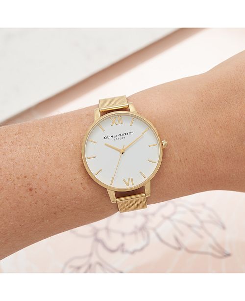 Olivia Burton Gold Stainless Steel Dress Watch