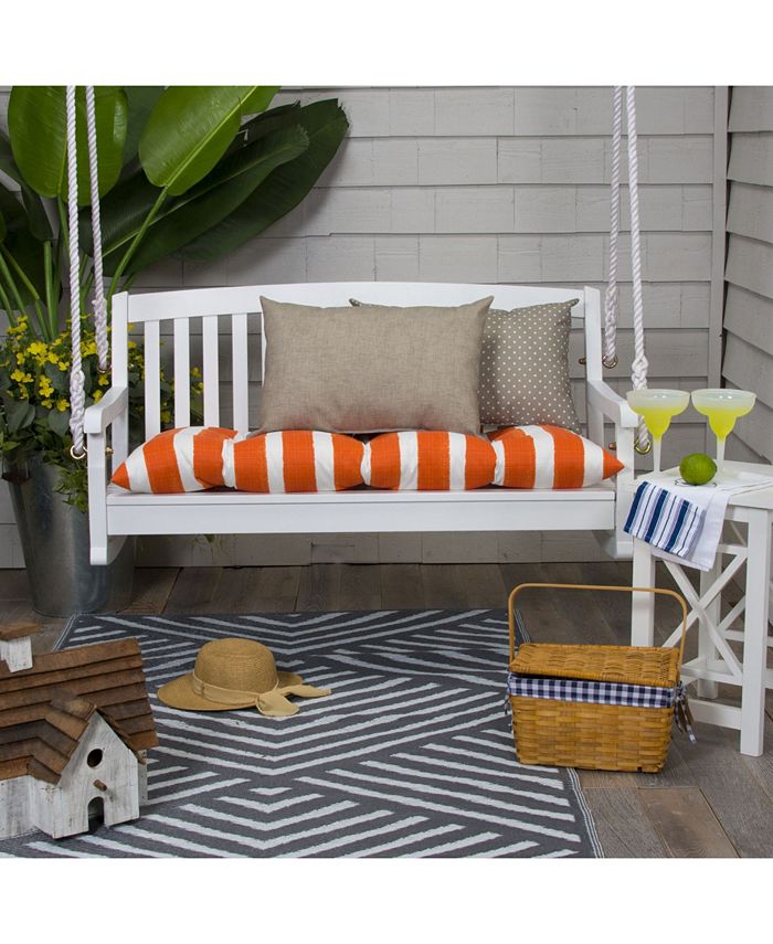 EF Home Décor EF Home Decor Indoor/Outdoor Reversible Tufted Loveseat