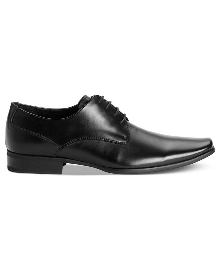 calvin klein men's kellen textured leather oxfords