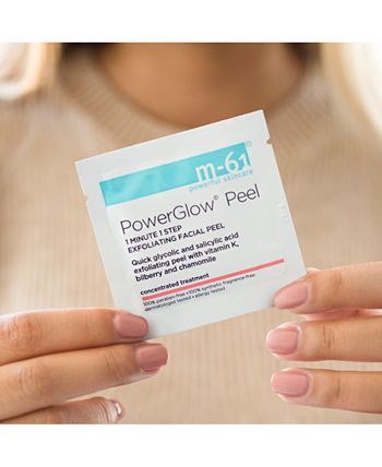 m-61 by Bluemercury - PowerGlow Peel 1 Minute 1-Step Exfoliating Facial Peel – 10 Treatments