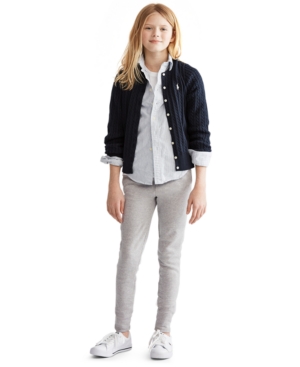 Polo Ralph Lauren Big Girls Cable-Knit Cotton Cardigan