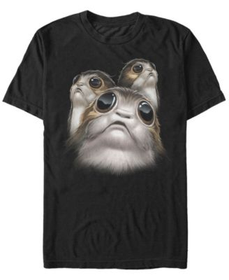 Star Wars Men's Porgs Big Eyes Short Sleeve T-Shirt