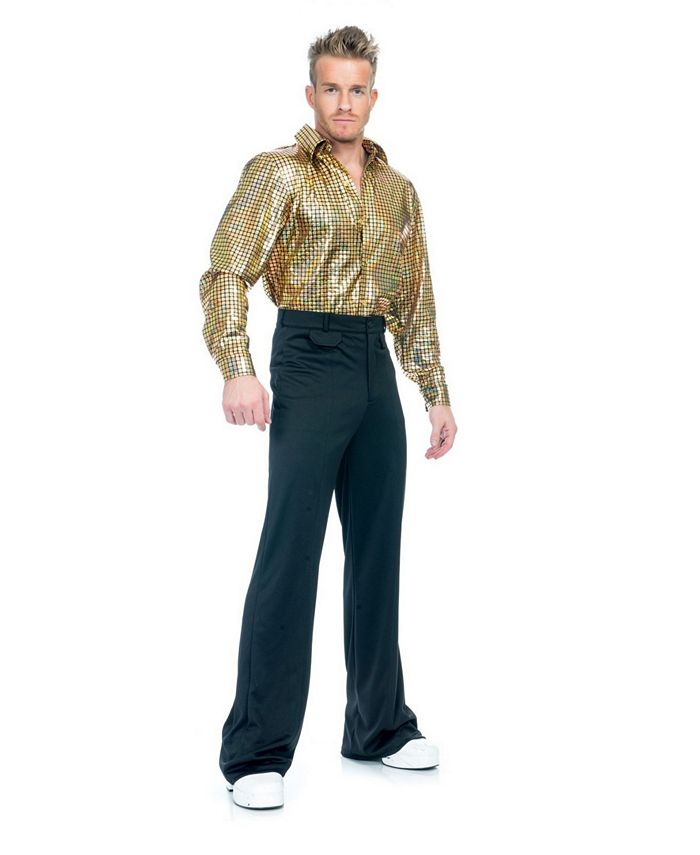 BuySeasons Men's Gold Hologram Disco Dude Adult Costume & Reviews - Men ...