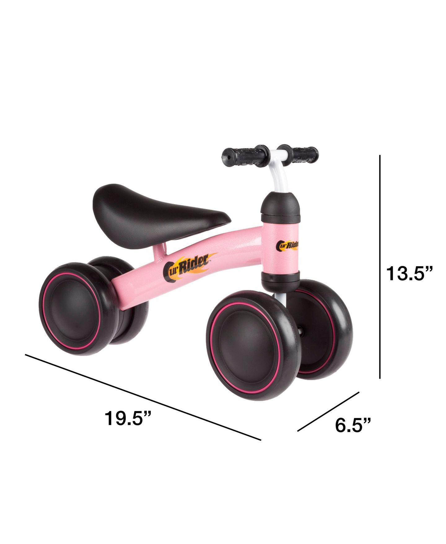 Детская игрушка Lil' Rider Mini Trike No-Pedal Three-Wheel Tricycle, Fits 1 Rider, от 2 лет, цвет: Розовый — фото 6