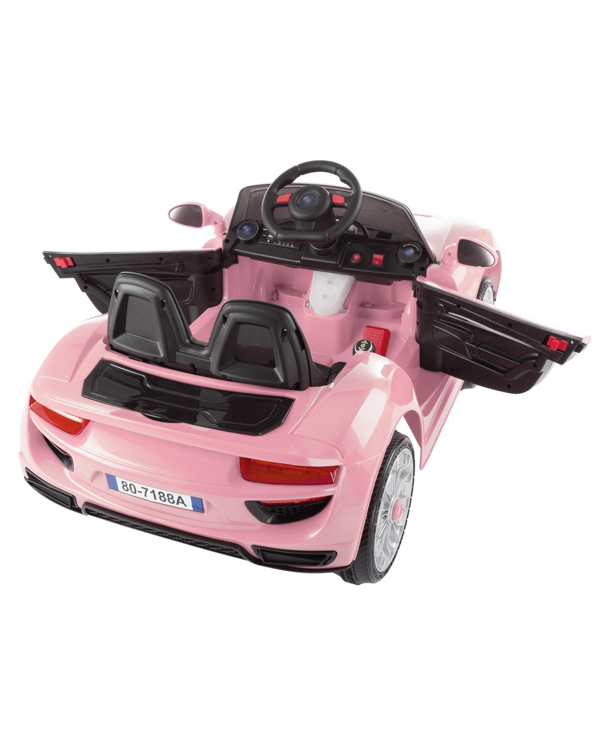 Lil' Rider Ride On Sports Car Motorized Electric Rechargeable Battery Powered Toy With Remote Control, Mp3 And In Multi