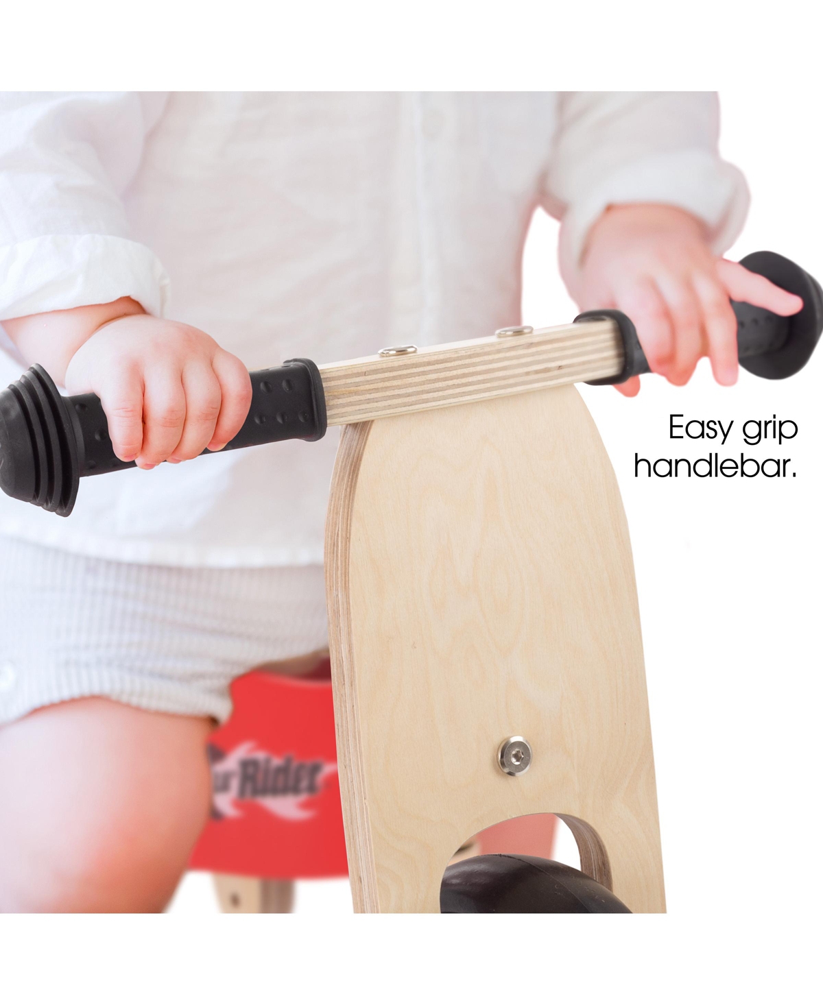 Lil' Rider 2-in-1 Wooden Balance Bike Push Tricycle In Red
