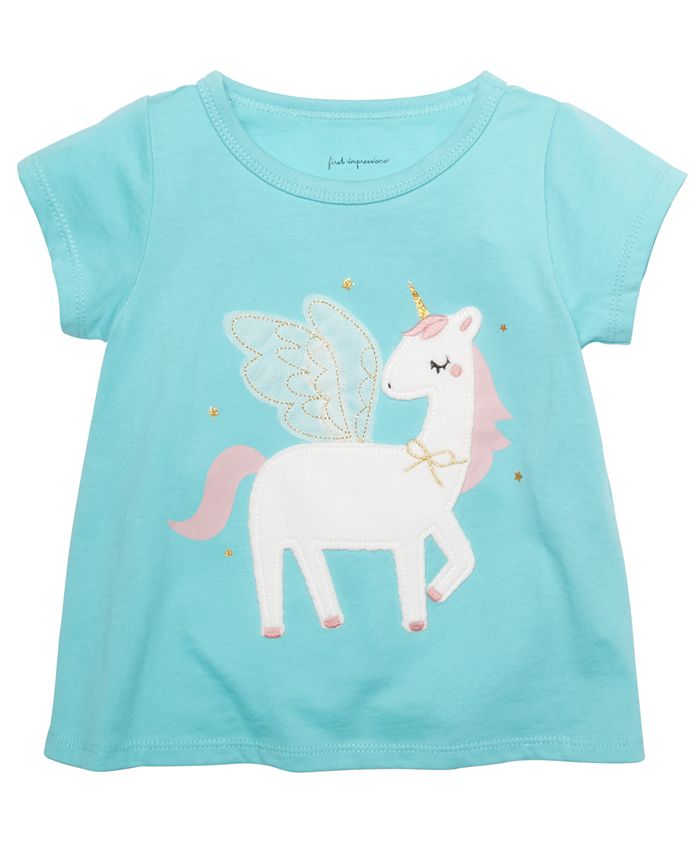 First Impressions Toddler Girls Cotton Animal T-Shirt, Created for Macy ...