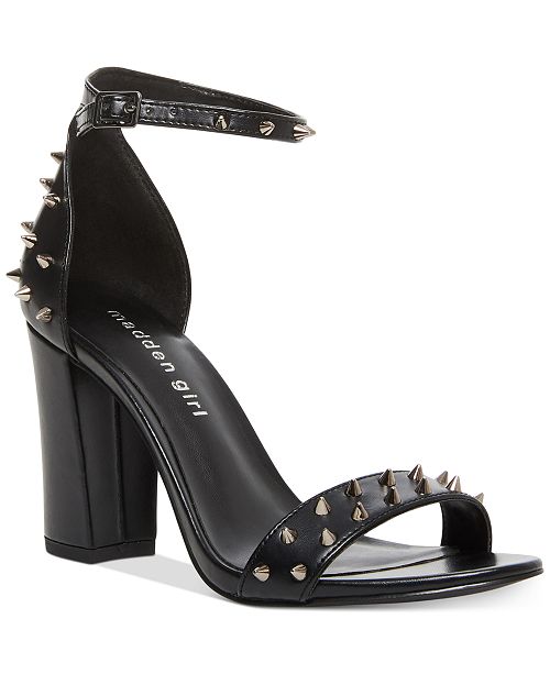 Madden Girl Bella Studded TwoPiece BlockHeel Sandals & Reviews
