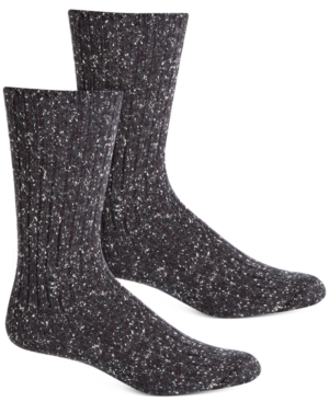 Hue Women's Tweed Ribbed Boot Socks In Black