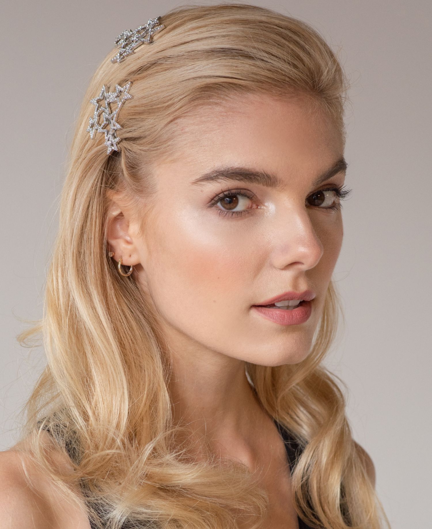 Crystal Star Cluster Bobby Pin