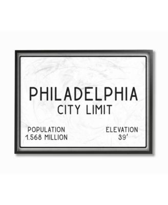 Stupell Industries Philly City Limit Wandplakette – Made In USA, Fertig Zum Aufhängen