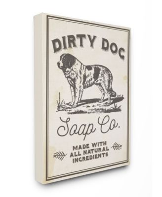Dirty Dog Soap Co Vintage-Inspired Sign Canvas Wall Art, 24" x 30"