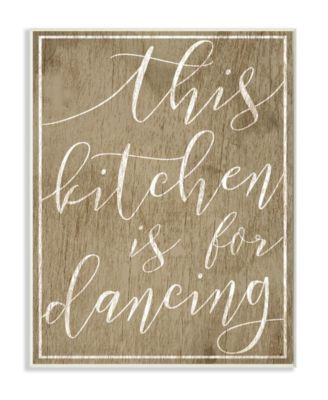 This Kitchen is For Dancing Wall Plaque Art, 10" x 15"