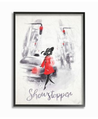Showstopper Glam Fashion Framed Giclee Art, 16" x 20"