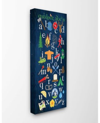 Outdoor Abc's Canvas Wall Art, 13" x 30"