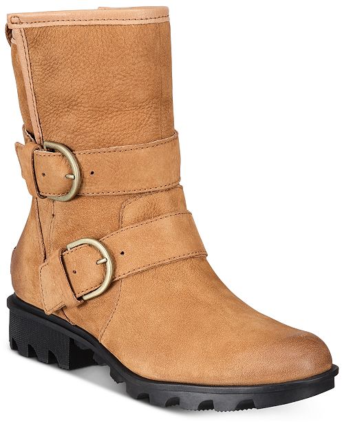 sorel phoenix genuine shearling waterproof bootie