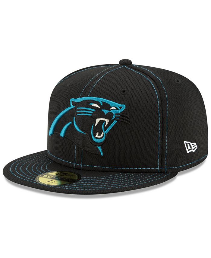 New Era Carolina Panthers On-Field Sideline Road 59FIFTY-FITTED Cap ...