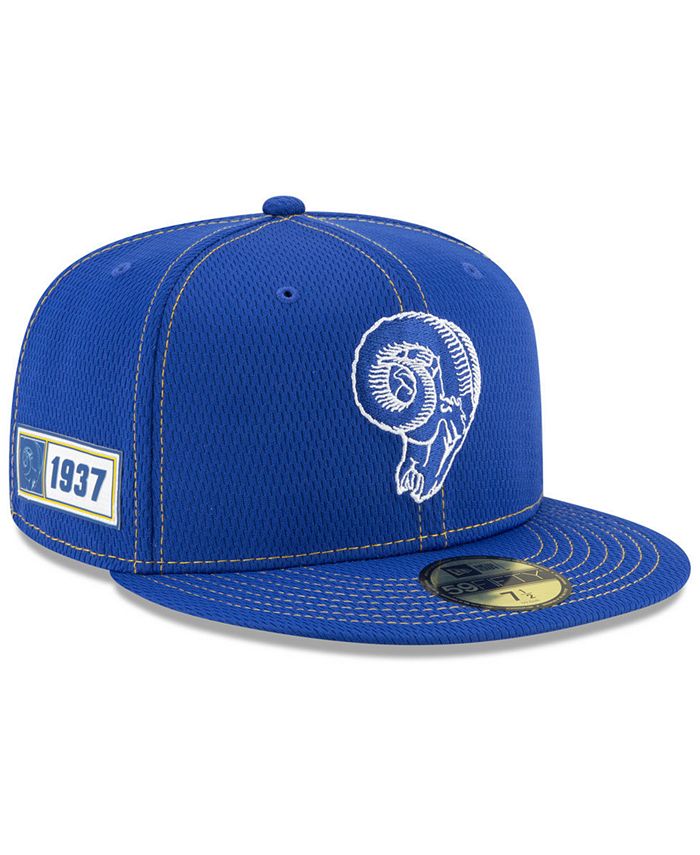 New Era Los Angeles Rams On-Field Sideline Road 59FIFTY-FITTED Cap - Macy's