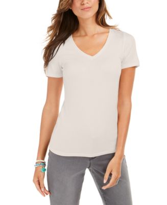 Style & Co V-Neck T-Shirt, Created for Macy's - Macy's