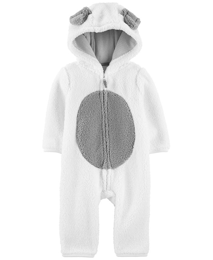 Carter's Baby Boys & Girls Hooded Faux-Sherpa Dog Jumpsuit & Reviews ...