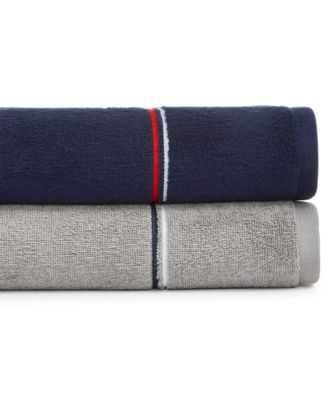 tommy hilfiger striped bath towels