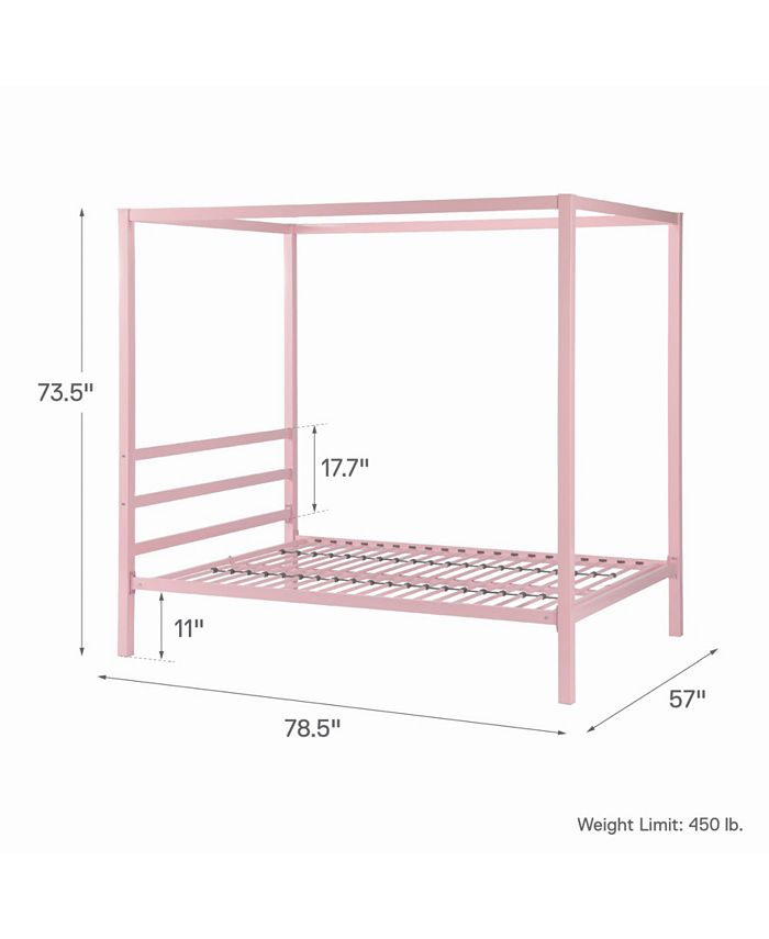 EveryRoom Cara Metal Canopy Bed, Full Size Macy's