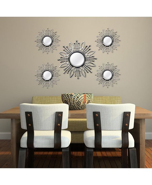 Stratton Home Décor Stratton Home Decor 5 Piece Silver ...