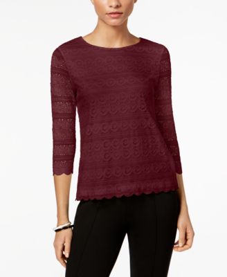macys charter club petite tops