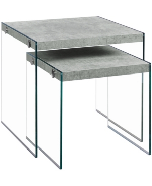 Monarch Specialties 2 Piece Nesting Table Set