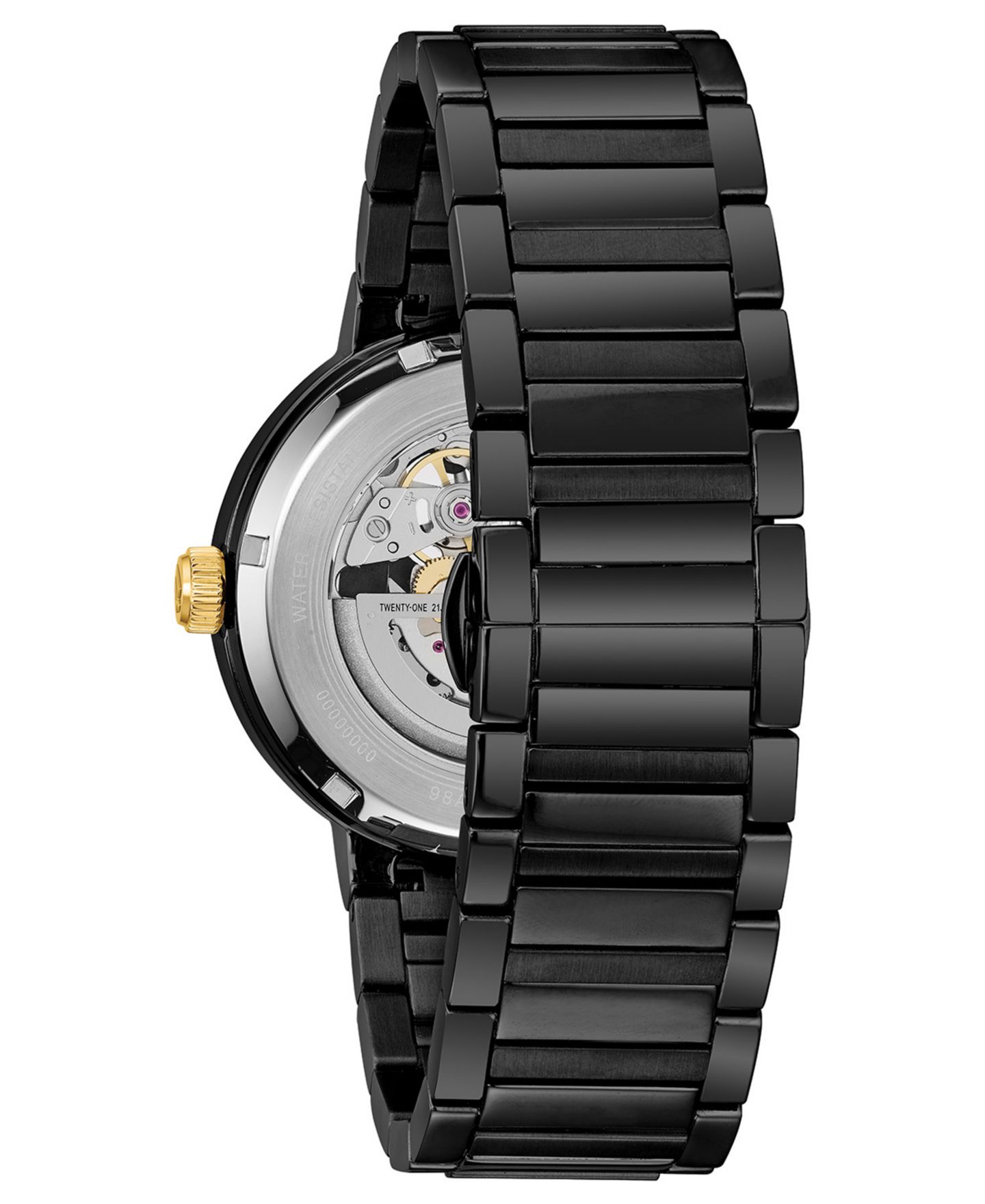 Мужские часы Bulova Futuro Black Stainless Steel Bracelet Watch 42mm — фото 6