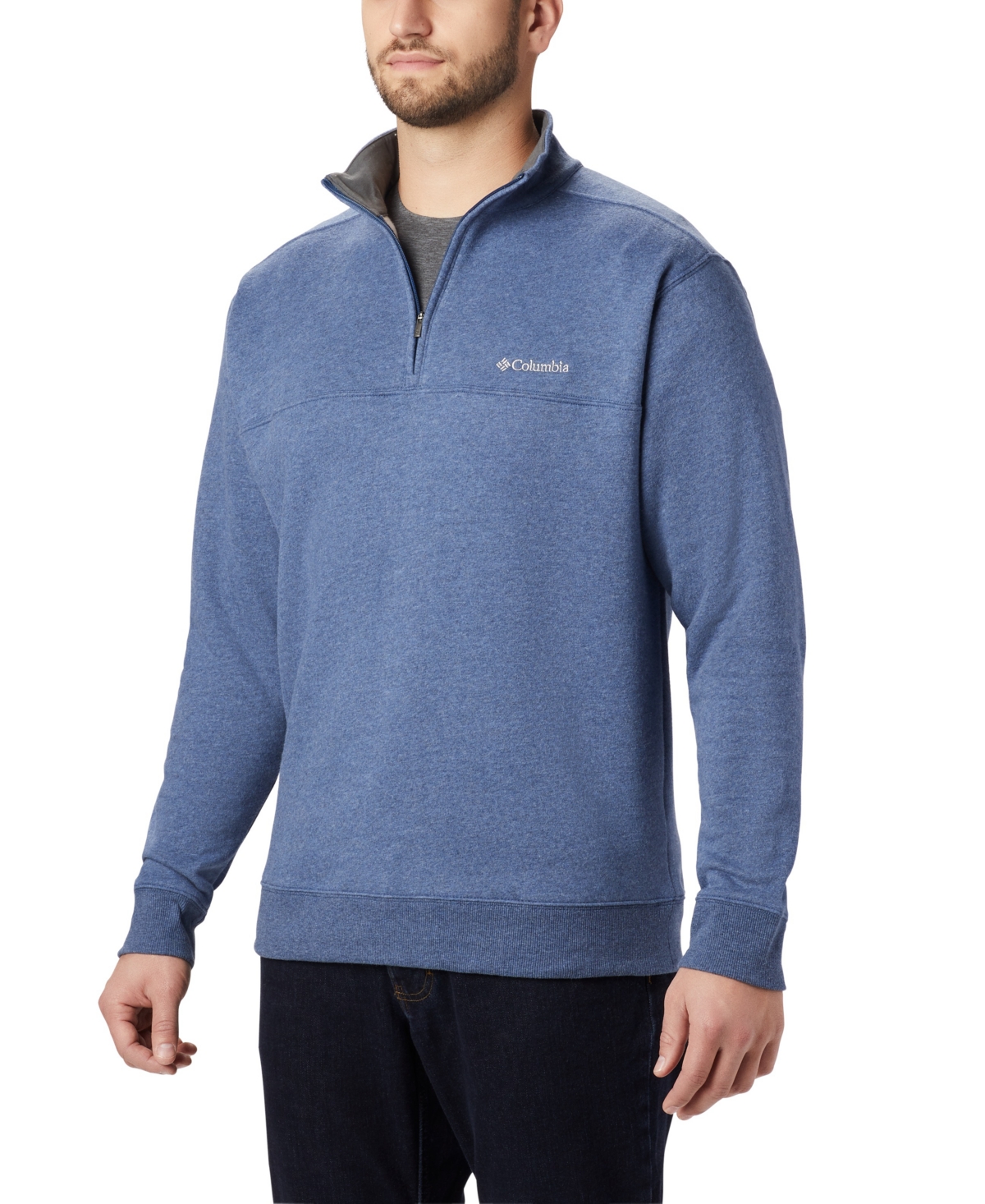 Columbia Men's Big & Tall Hart Mountain Ii Half Zip Sweatshirt In Multi